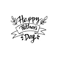 Fototapeta premium Fathers Day Golden Lettering card. Hand drawn calligraphy.