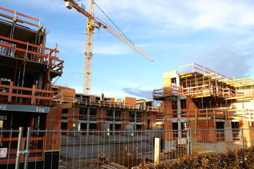 Housing construction in shell construction