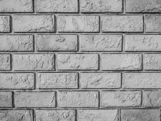 White brick wall,.The background of the brick wall.
