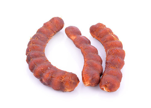 tamarind on white background