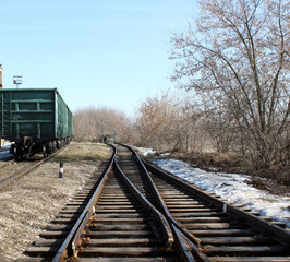 Fototapeta premium Железнодорожный тупик