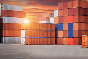 Industrial port and container yard