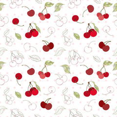 Seamless berry pattern