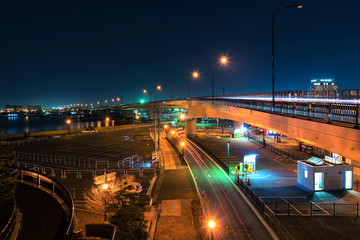 Hakodate bridge at night