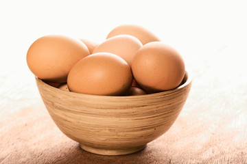 Eggs in a bowl