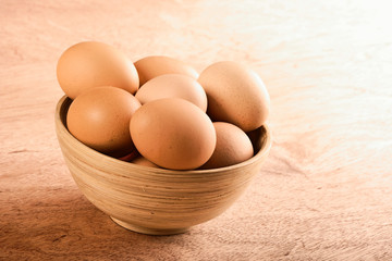 Eggs in a bowl