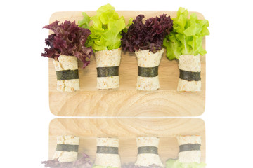 Saladroll with white background