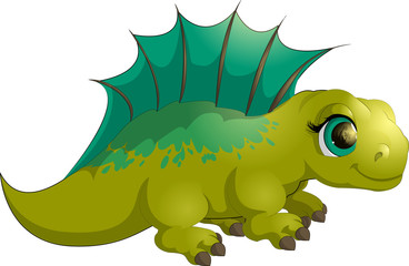 Beautiful carton dinosaur