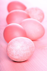 Studio shot of easter eggs