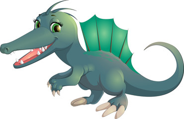 Obraz premium Beautiful carton dinosaur