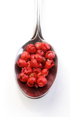 Close up of pepper grains