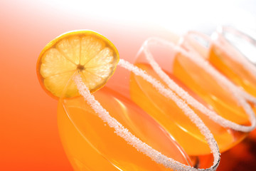 Close up of drink- studio shot