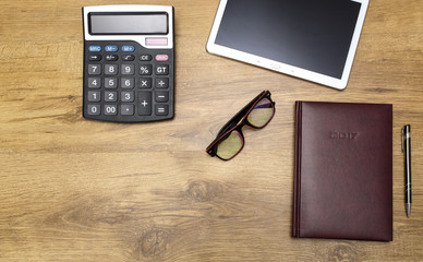 work desk for a business. 