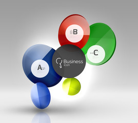 Circle abstract background