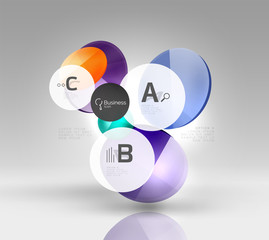 Circle abstract background