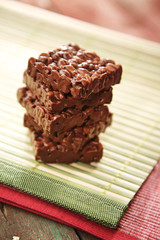 Close up of chocolate cookies