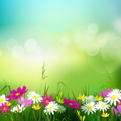 Fototapeta premium Hello, Summer background