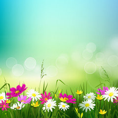 Fototapeta premium Hello, Summer background