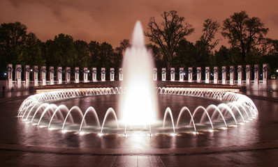Fountains at World War II Memorial