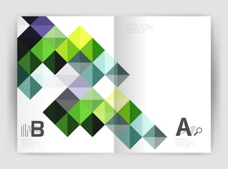 Square annual report brochure a4 print template