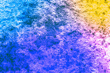 Grunge color wall background texture in rainbow style