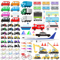乗り物イラストセット