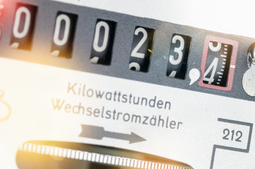 Zählerstand.