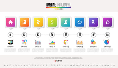 Timeline Infographics Design Template