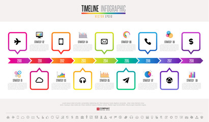 Timeline Infographics Design Template