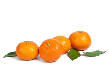 Mandarin isolated on white background
