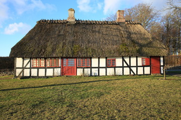 Historic farmhouse on Fyn Island, Denmark