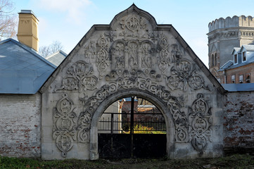 Abandoned building of Feodorovsky gorodok in Tsarskoe Selo , suburb of St.Petersburg, Russia.