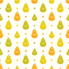 Seamless Pattern with pears