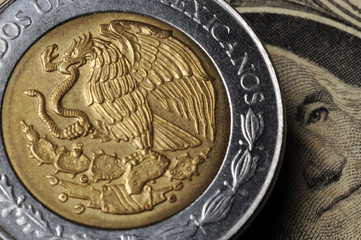 Peso mejicano y Dólar estadounidense