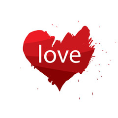 Obraz premium Vector heart logo