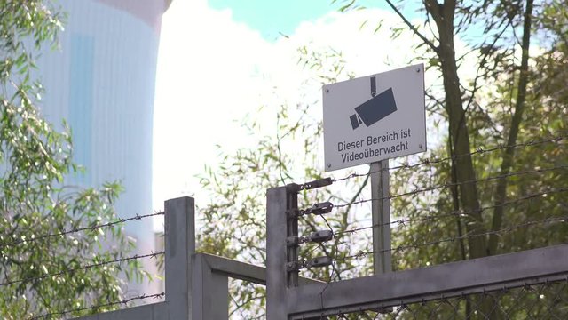 Industrial area under surveillance.
