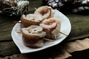  Fillet of fish hake (seafood)