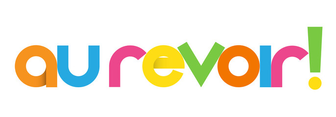 Lettres vecteurs AU REVOIR © Web Buttons Inc