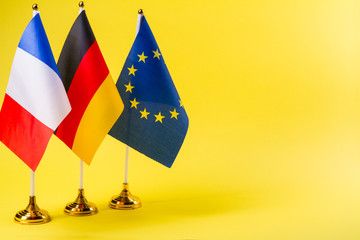 Poland and Eu flag