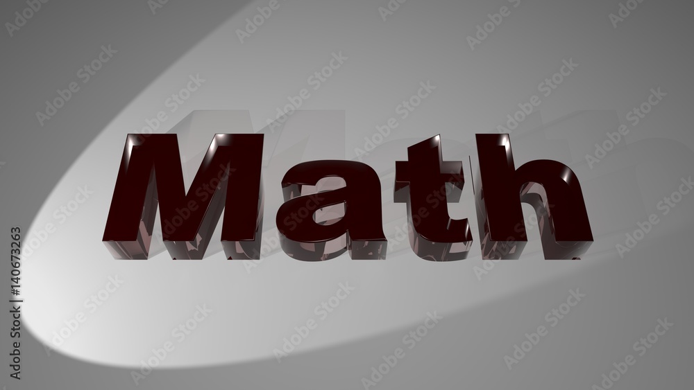 Poster math - 3d rendering