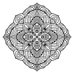 Vector Ornate Mandala. Decorative element. Hand drawn.
