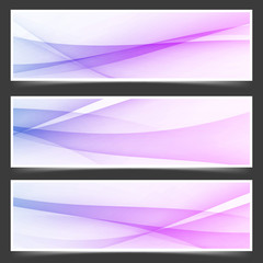 Fototapeta premium Minimalistic abstract futuristic flyer set