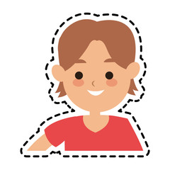 happy boy icon image vector illustration design 
