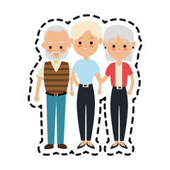 people or family members icon image vector illustration design 