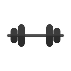 dumbbell icon over white background. vector illustration