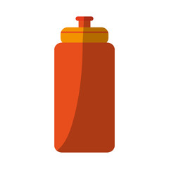 sport bottle icon over white background. colorful design. vector illustration