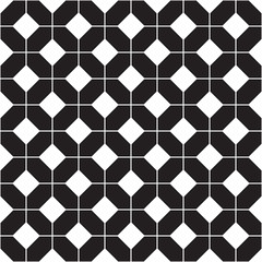 Stylish minimalistic black and white ornament. Seamless vector pattern
