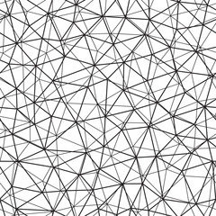 Vector abstract seamless line pattern with irregular triangles