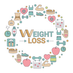 Weight loss concept.
