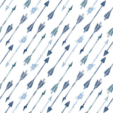 seamless pattern with arrows © Marina Gorskaya